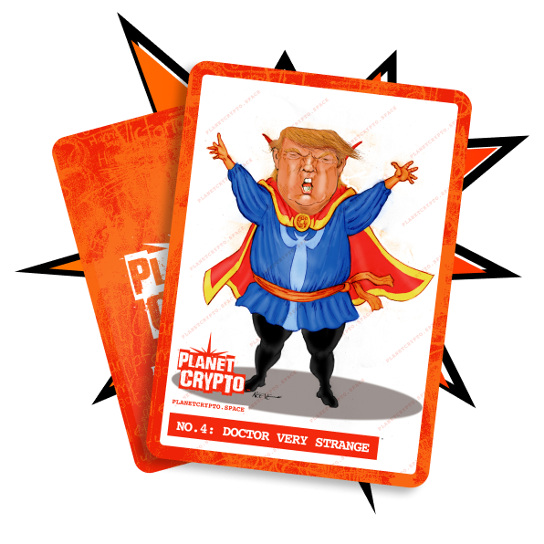 TRUMP TRADING CARD No. 4: DOCTOR VERY STRANGE
