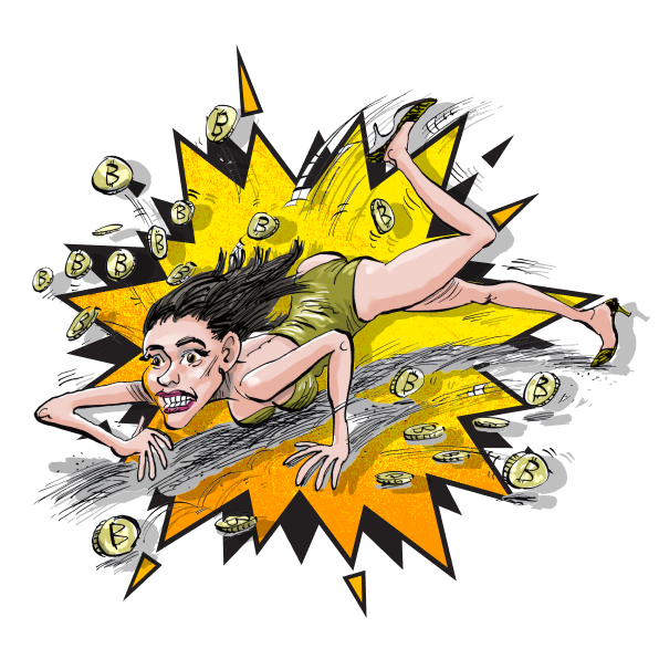 BITCOIN-WEARING MISS UNIVERSE ENTRANT FALLS HEAVILY. DESPITE RALLYING SHE’S STILL DOWN BY 67%