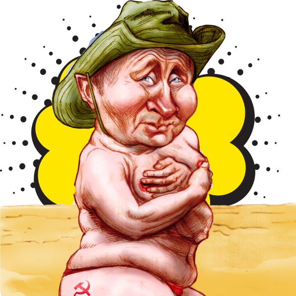 Putin’s naked chest to raise war chest